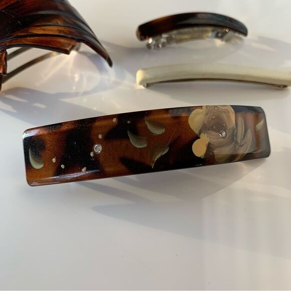 Vintage Hair Barrettes Made in France - Picture 4 of 9
